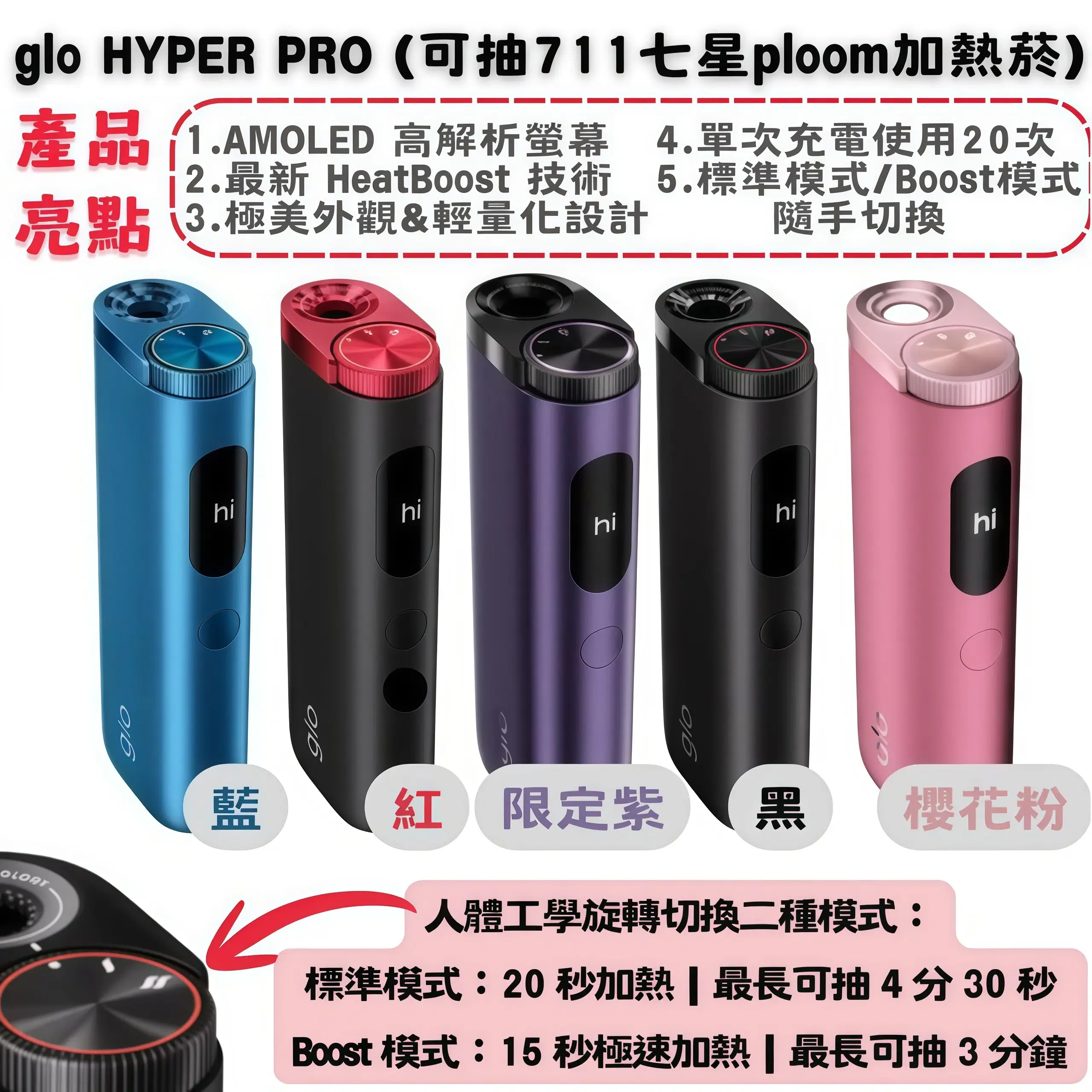 GLO Hyper Pro 加熱煙主機推薦|HeatBoost 技術・多色蛋形設計|台灣現貨 1 Glo Hyper Pro 加熱煙主機:HeatBoost技術、多色蛋形設計 台灣現貨|GLO Hyper Pro 加熱煙主機推薦|HeatBoost 技術・多色蛋形設計|台灣現貨