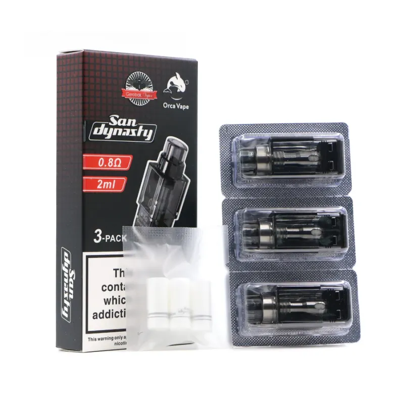 虎鯨 Orca San Dynasty 替換空倉推薦|2ml 可注油・0.4/0.6/0.8Ω 三入裝|台灣現貨 1 虎鯨Orca San Dynasty 空倉 替換彈 3入裝 2ml 可注油 0.4/0.6/0.8Ω 附 3顆濾嘴 原廠配件|虎鯨 Orca San Dynasty 替換空倉推薦|2ml 可注油・0.4/0.6/0.8Ω 三入裝|台灣現貨